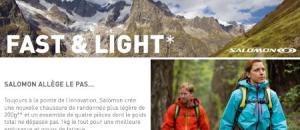 Salomon innove encore avec ses nouvelles chaussures Fast & Light